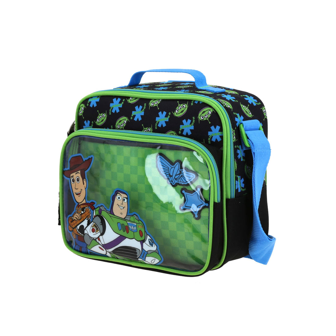 Lonchera escolar para primaria de Toy Story con compartimento frontal