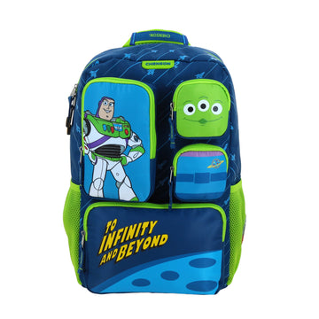 Mochila grande para primaria de Toy Story con múltiples bolsillos frontales