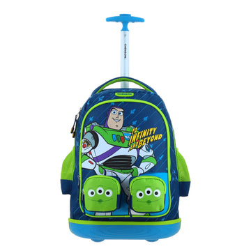 Mochila grande con ruedas para primaria de Toy Story con bolsillos frontales