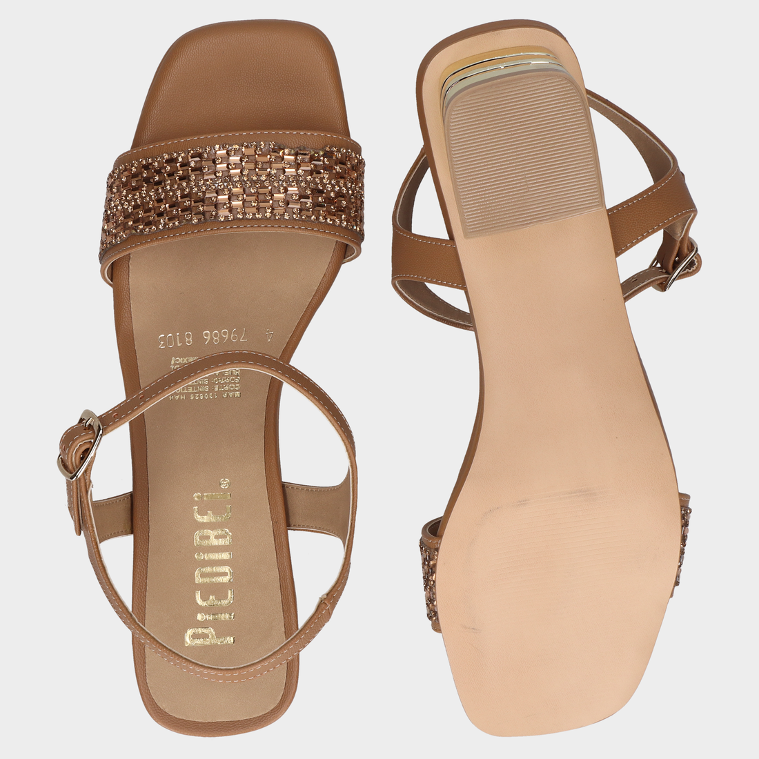 Sandalias Dama 111-79686Cabave Avellana