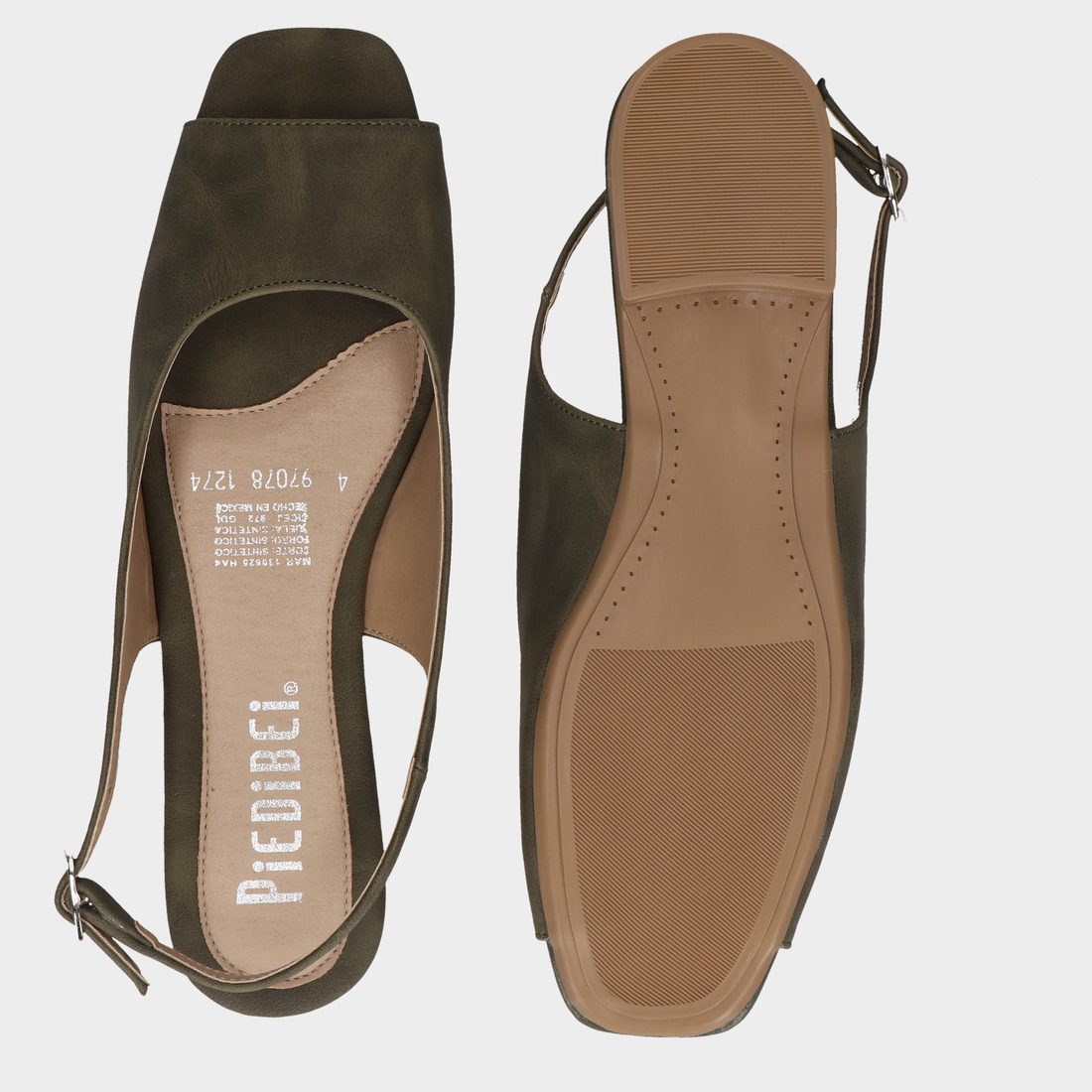 Sandalia De Piso Dama 111-97078Tizmus Musgo