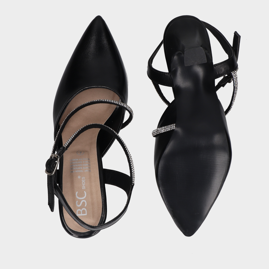 Sandalia Tacon Dama 118-Bsc-24702 Negro