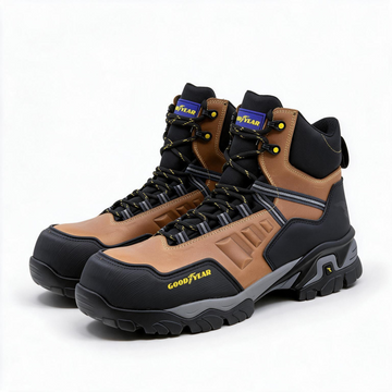 Bota industrial Goodyear Safetrek miel con casco de poliamida