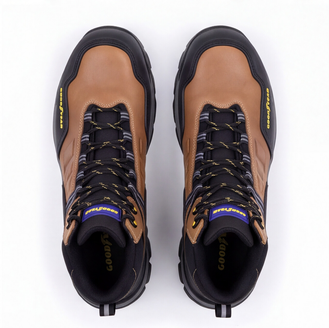 Bota industrial Goodyear Safetrek miel con casco de poliamida