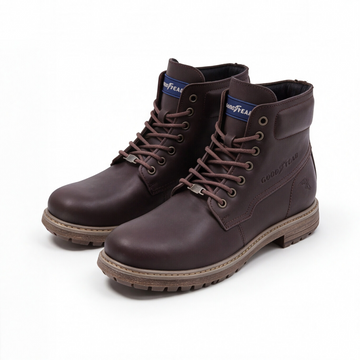 Bota Goodyear Blimp choco de piel para uso casual urbano