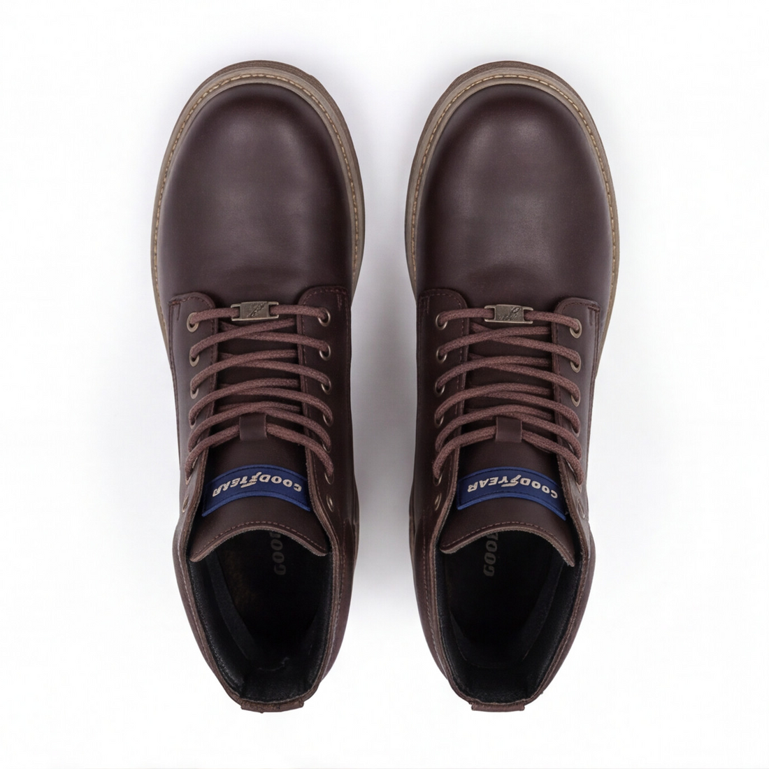 Bota Goodyear Blimp choco de piel para uso casual urbano