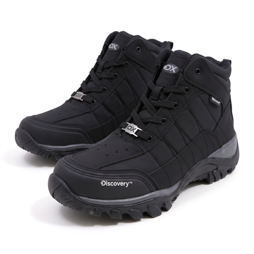 Bota outdoor Discovery Sochi negra para mujer con suela TR