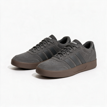 Tenis adidas Breaknet 3.0 grises con suela café