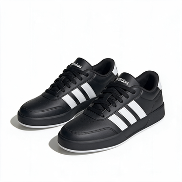 Tenis adidas Breaknet 3.0 negros con franjas blancas