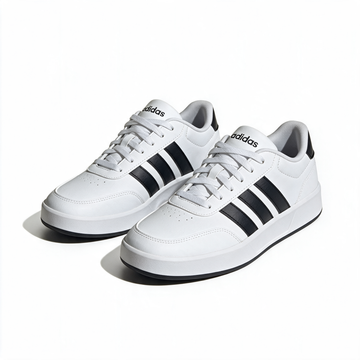 Tenis adidas Breaknet 3.0 blancos con franjas negras