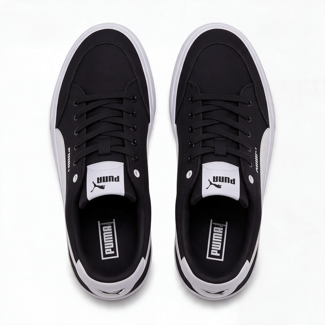 Tenis Puma Court Classic Vulc negros con Formstrip blanca