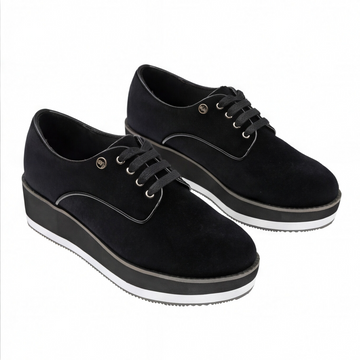Tenis chunky color negro con suela volumen Beppi