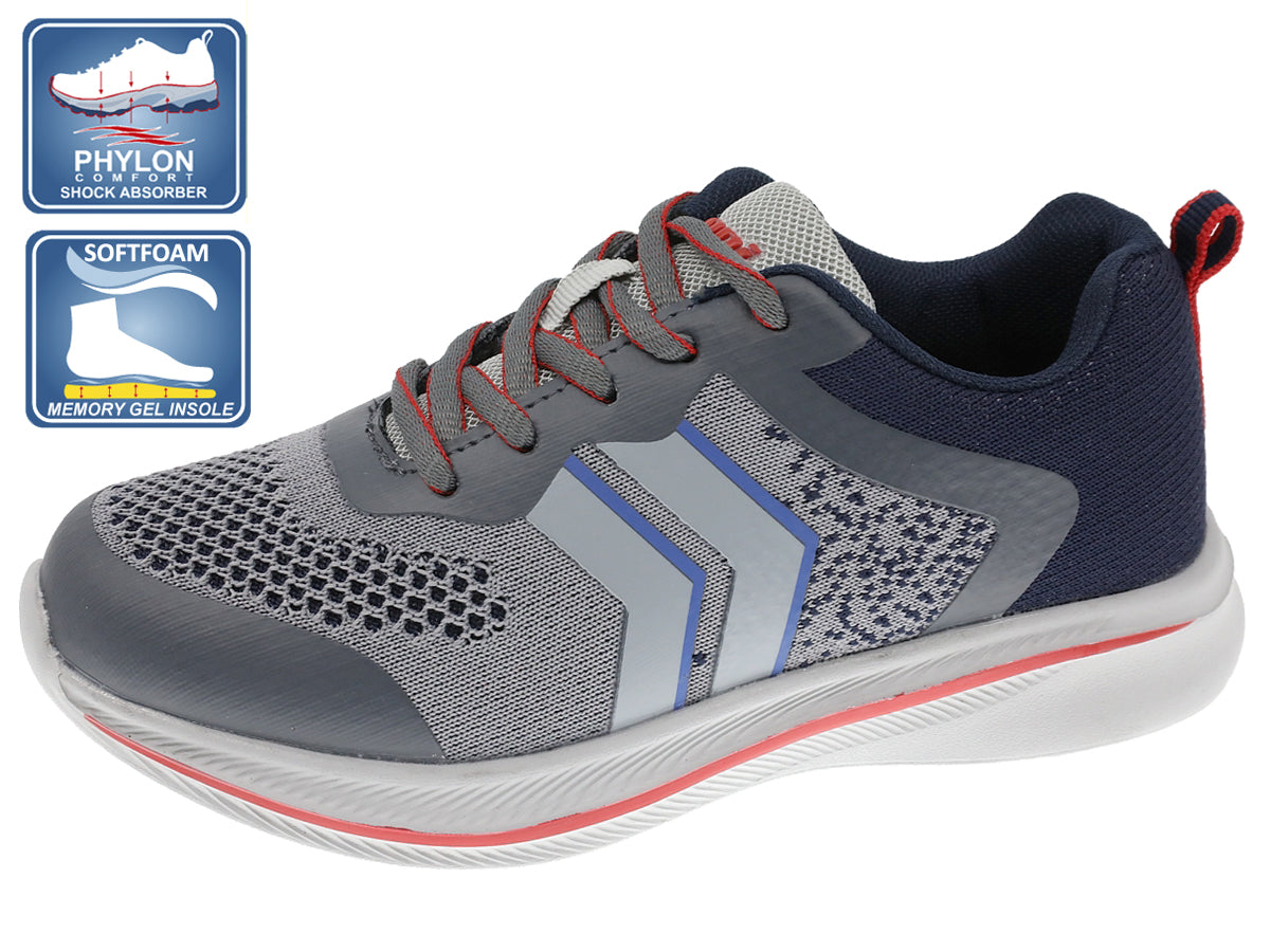 Tenis Infantil Niño 102-Bp-2192871 Gris/Mno de Niño