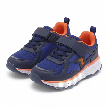 Tenis infantil color azul con ajuste de velcro Beppi