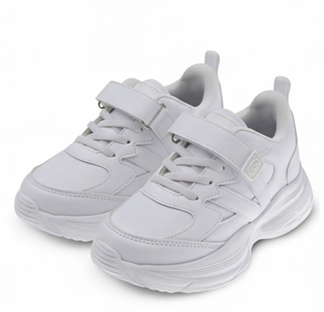 Tenis infantil color blanco con ajuste de velcro Beppi