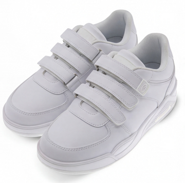 Tenis infantil color blanco con triple ajuste de velcro Beppi