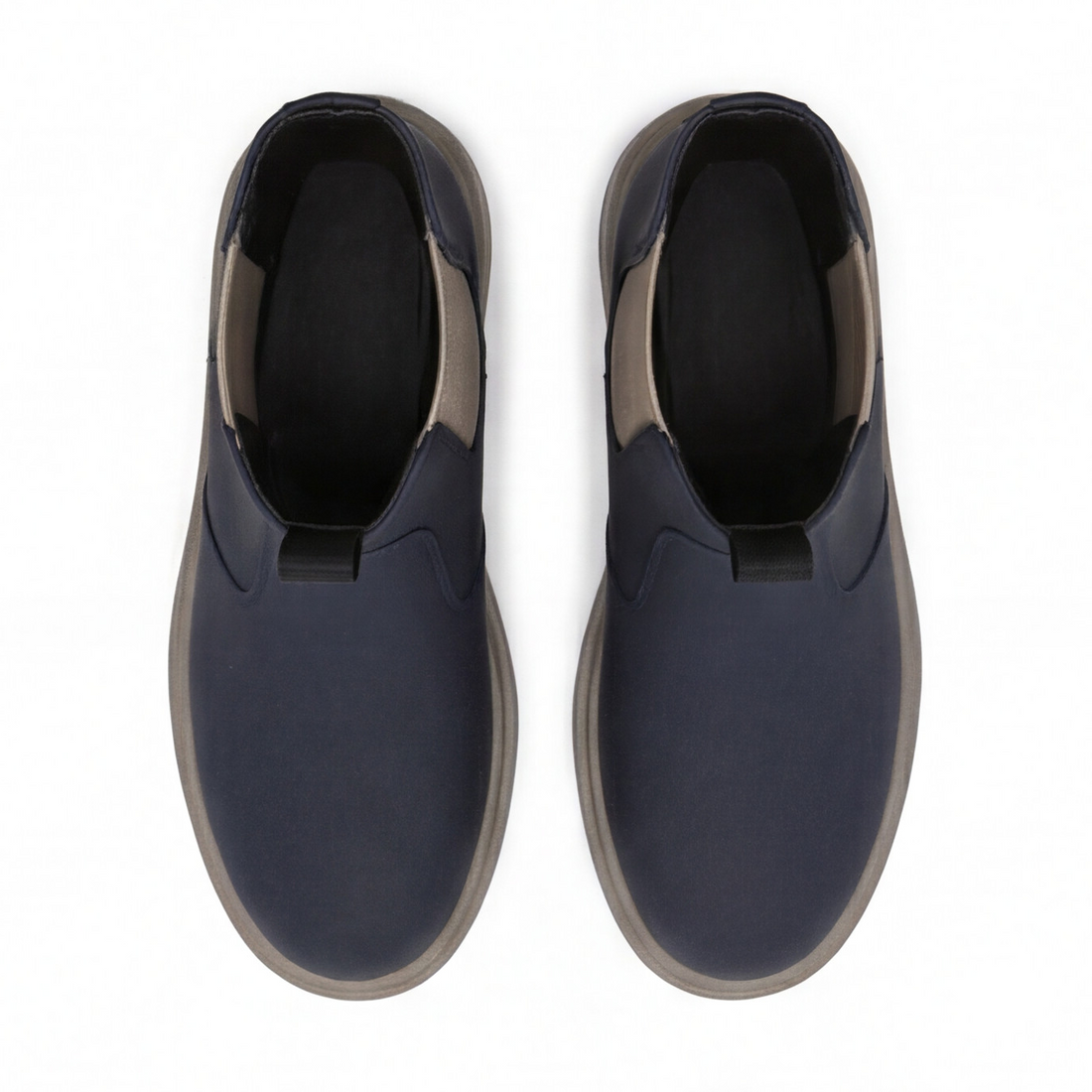 Bota Chelsea infantil color azul con elástico lateral Beppi