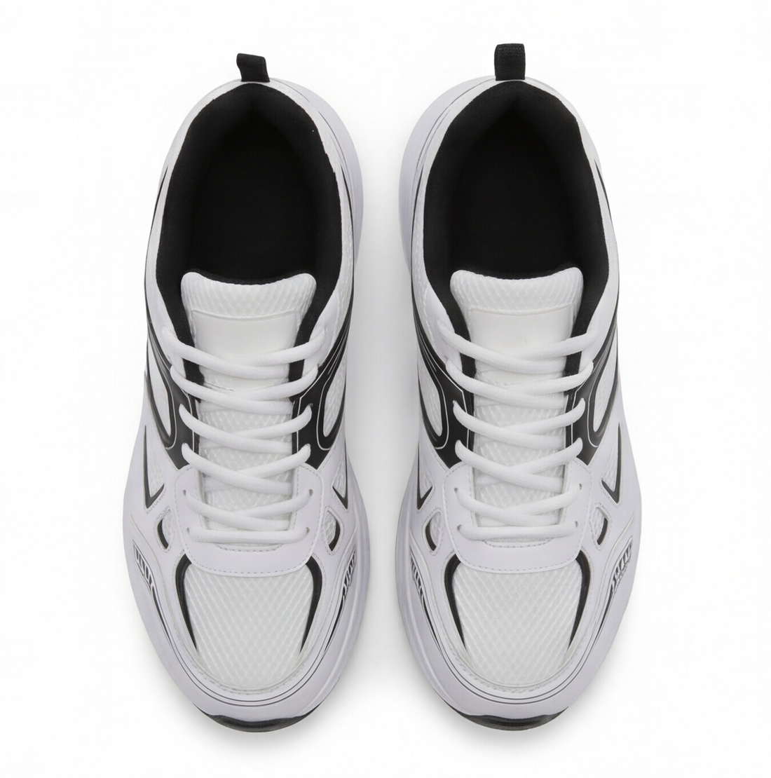 Tenis deportivo color blanco con contraste negro Beppi