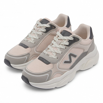 Tenis chunky color beige con suela volumen Beppi