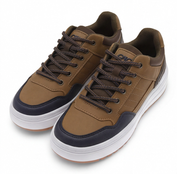Tenis infantil color camel con suela gruesa Beppi