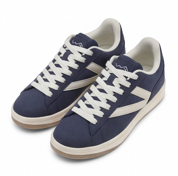 Tenis casual color navy con contraste lateral Beppi