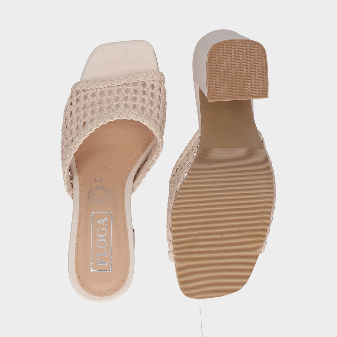 Sandalia Dama 41-Fg1947 Latte