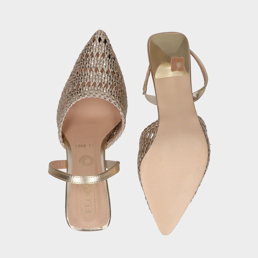 Zapatillas Dama 41-Fg5061 Oro