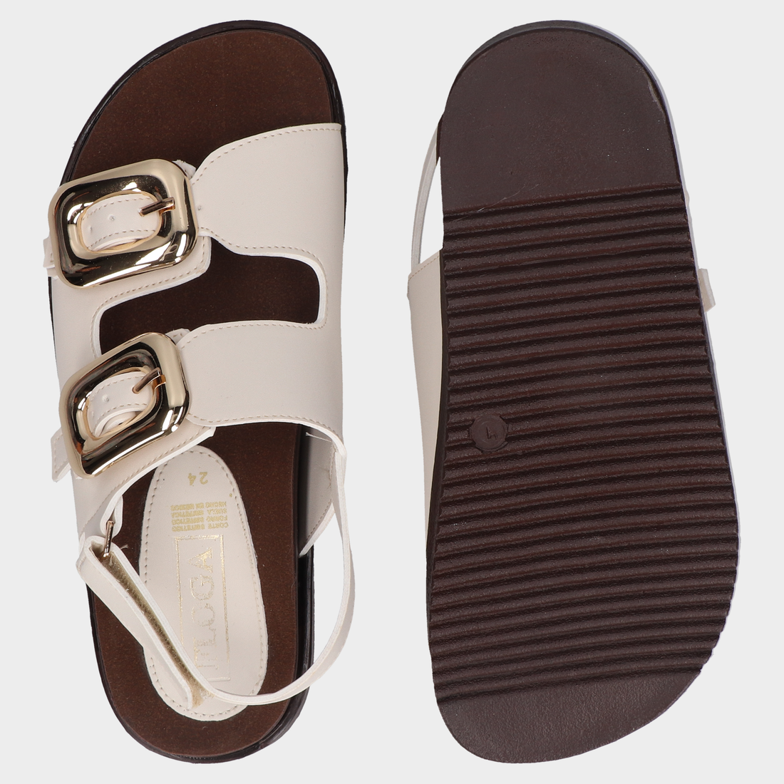 Sandalia Dama 41-Fg5982 Latte