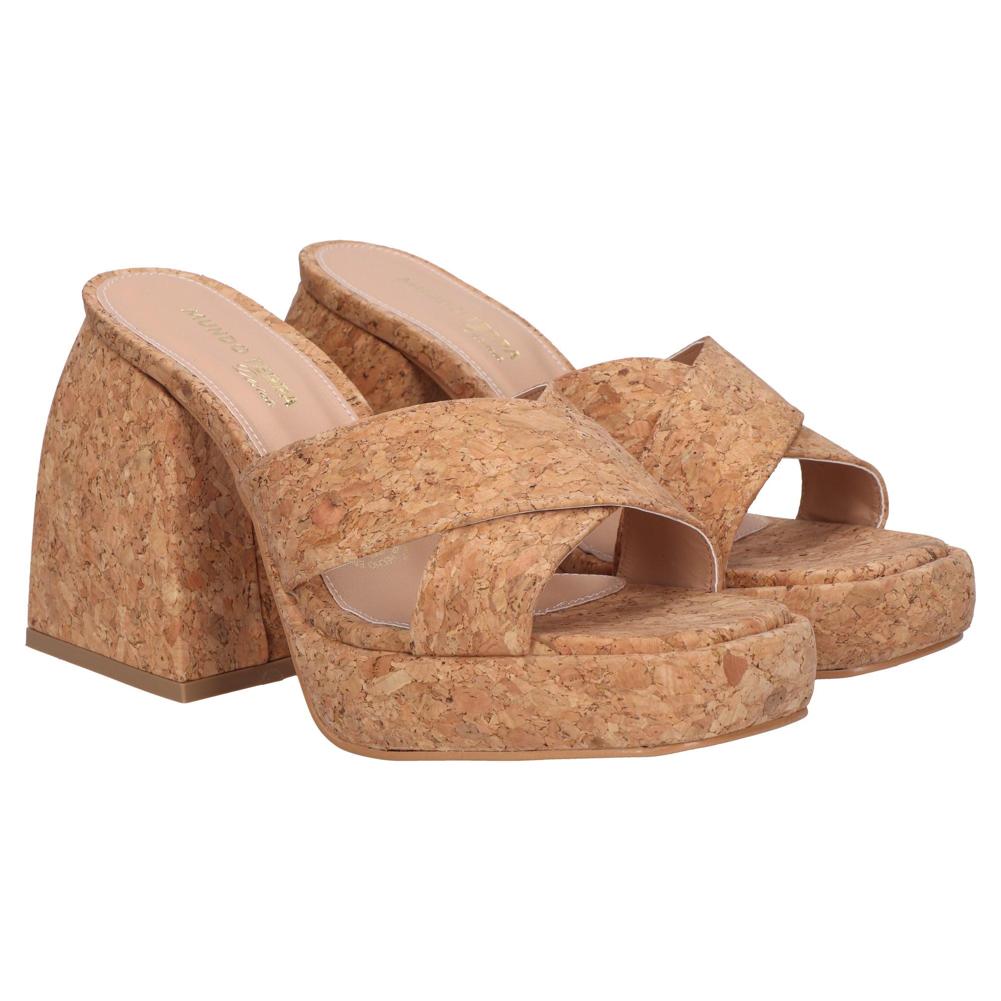 Sandalia Tacon Dama 50-T40607 Corcho