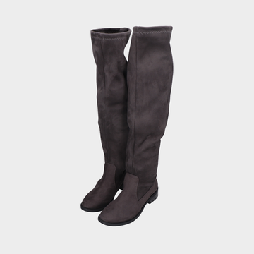 Bota alta gris oscuro