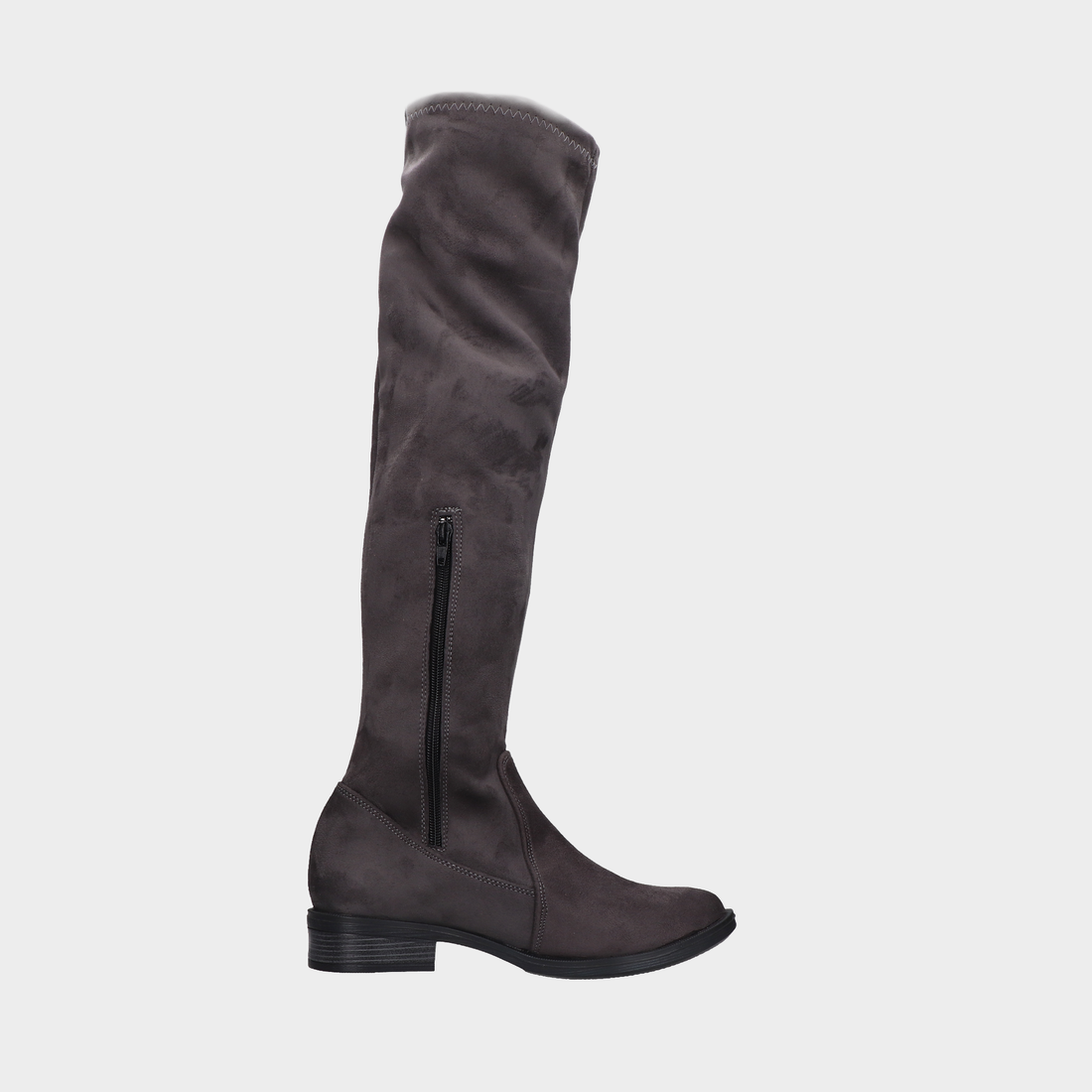 Bota alta gris oscuro