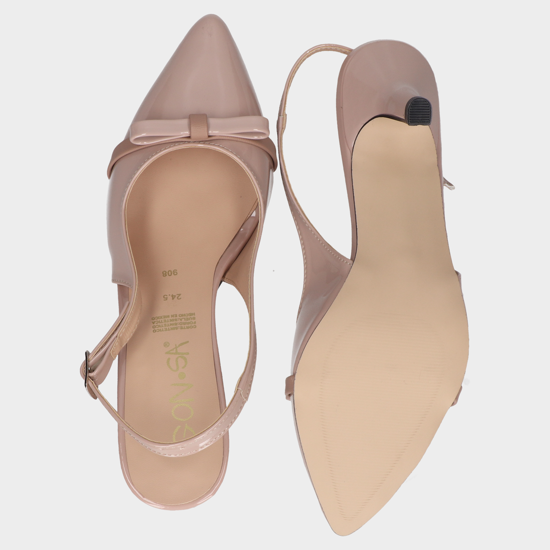 Zapatilla De Tacon Dama 65-N908 C.Maqui