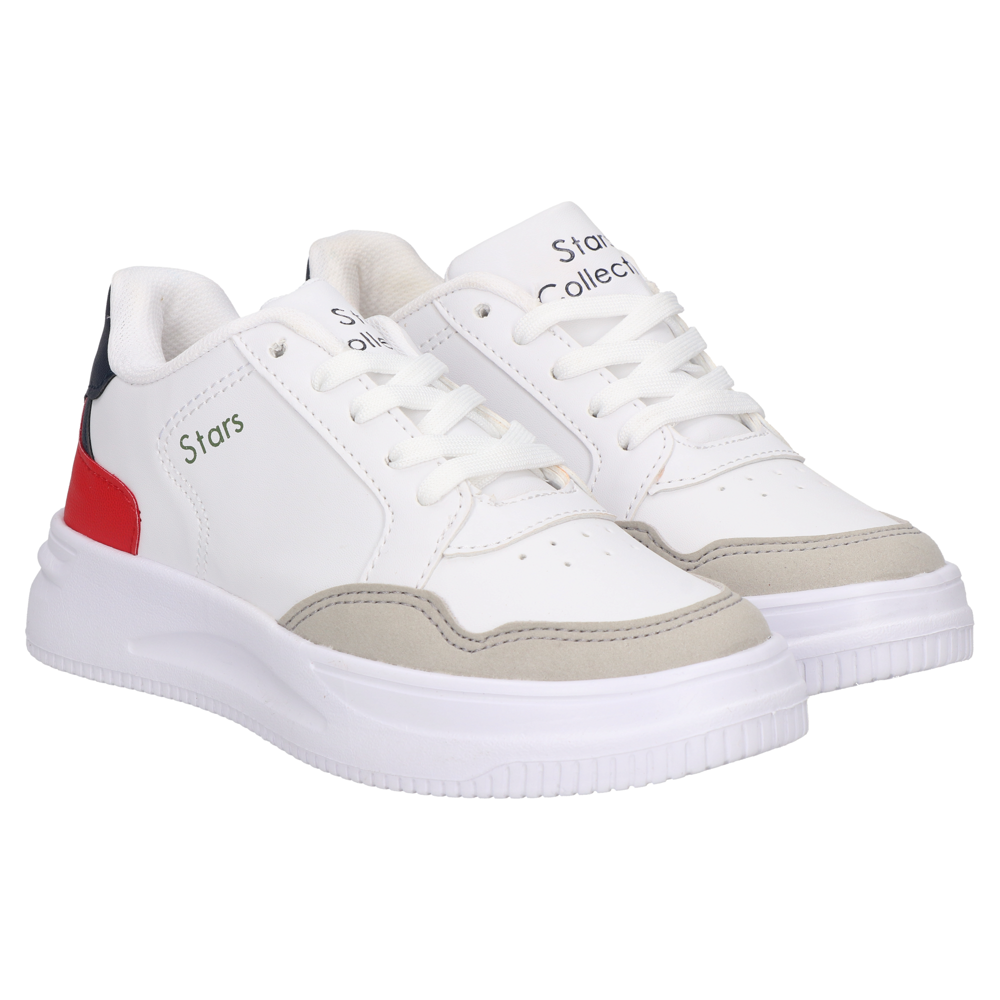 Tenis Infantil Niño 75-10907 Bco/Rjo de Niño