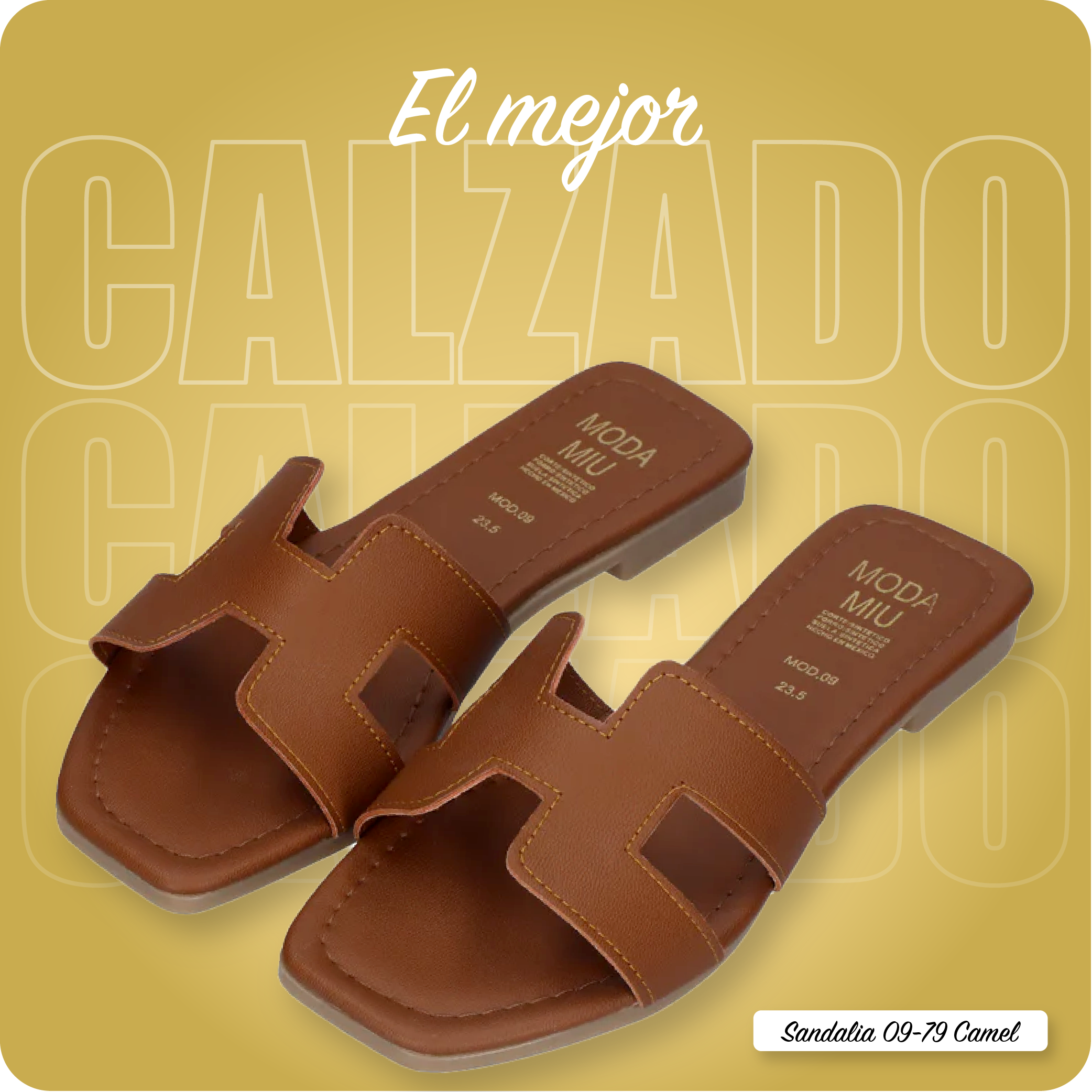 Sandalias Dama 79-09 Camel