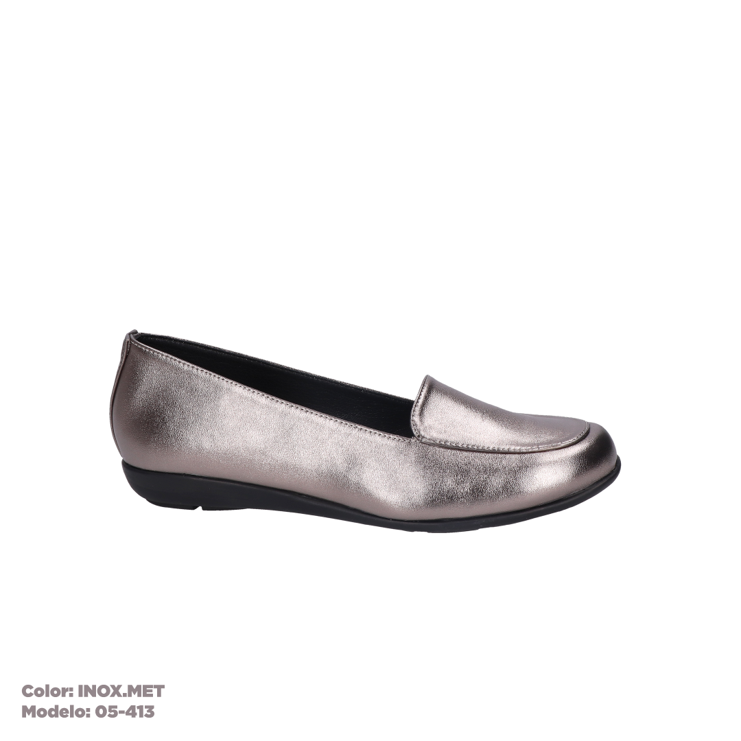 Flats Dama Inox.Met 05-413