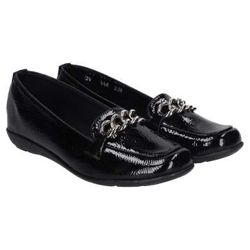 Zapatos Confort Dama Charol Negro 05-448