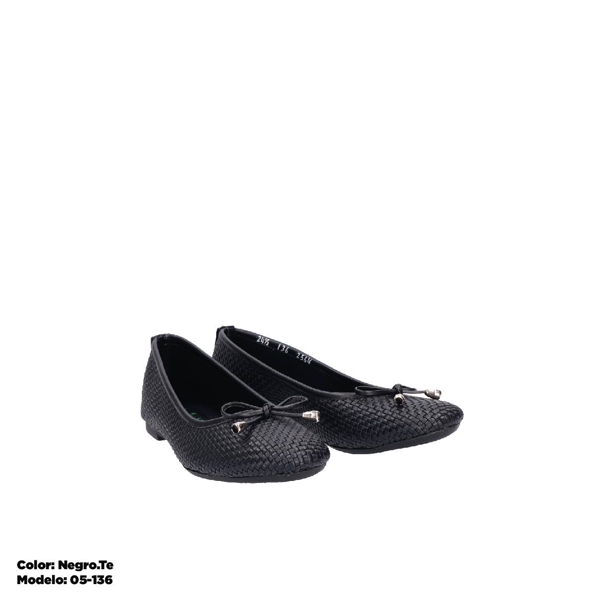 Flats Dama Negro.Te 05-136