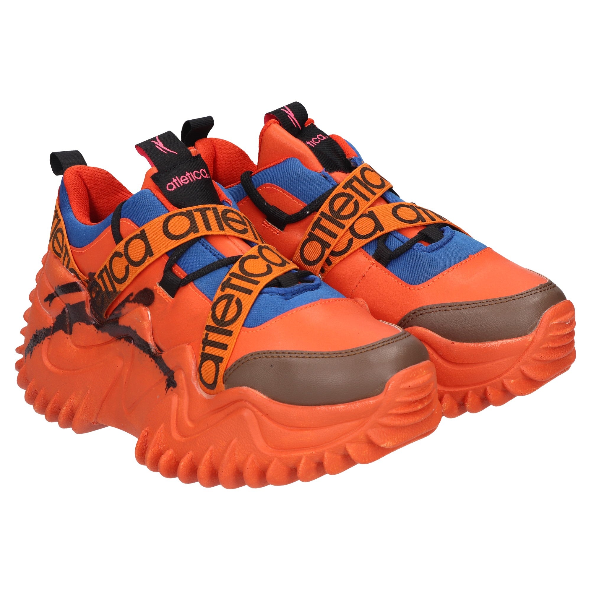 Tenis Dama 112-2021428.9 Naranja Neon