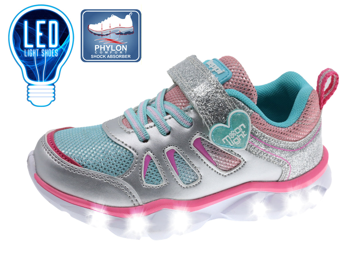 Tenis Infantil Niña 102-Bp-2198340 Gris/Aqua