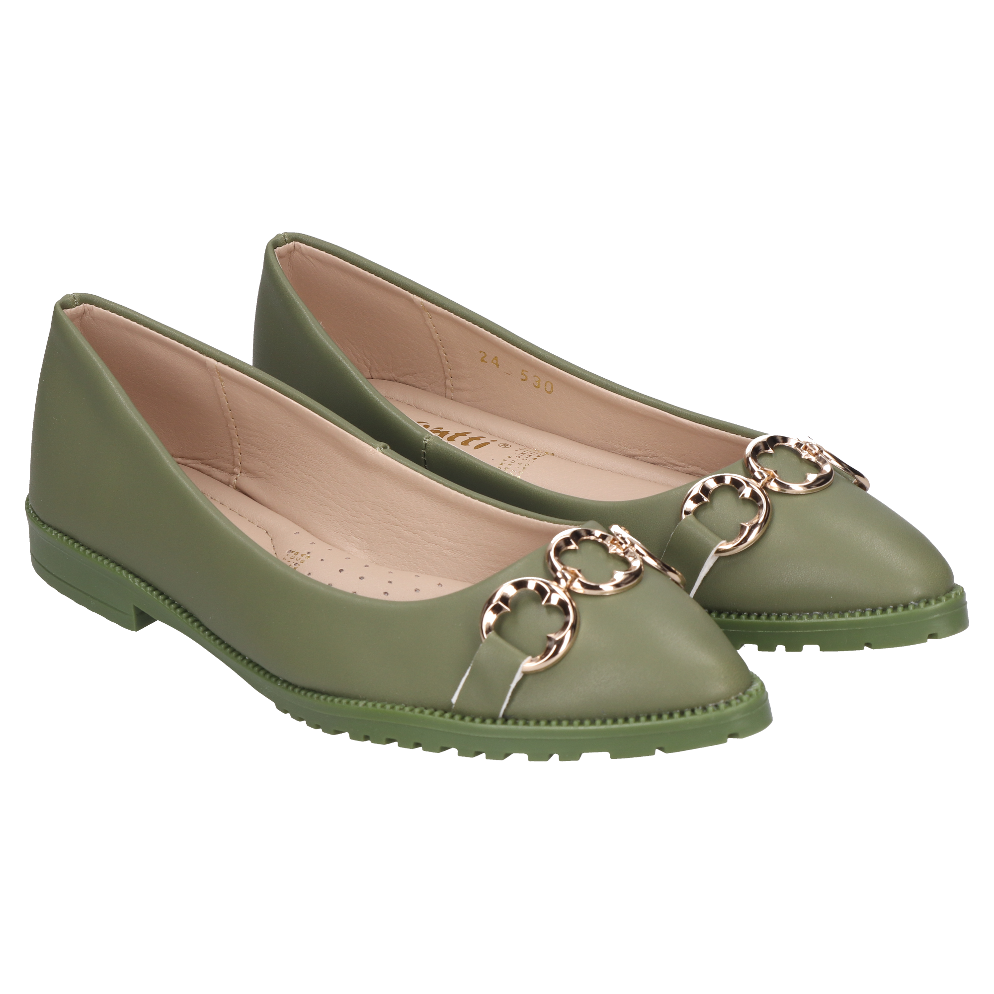 Flats Dama 30-I530 Verde Militar