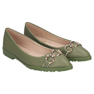 Flats Dama 30-I530 Verde Militar