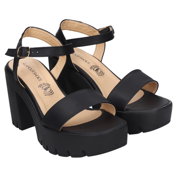 Sandalia Dama 75-1010 Negro