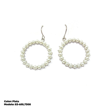 Aretes Dama Plata 83-ARL7308