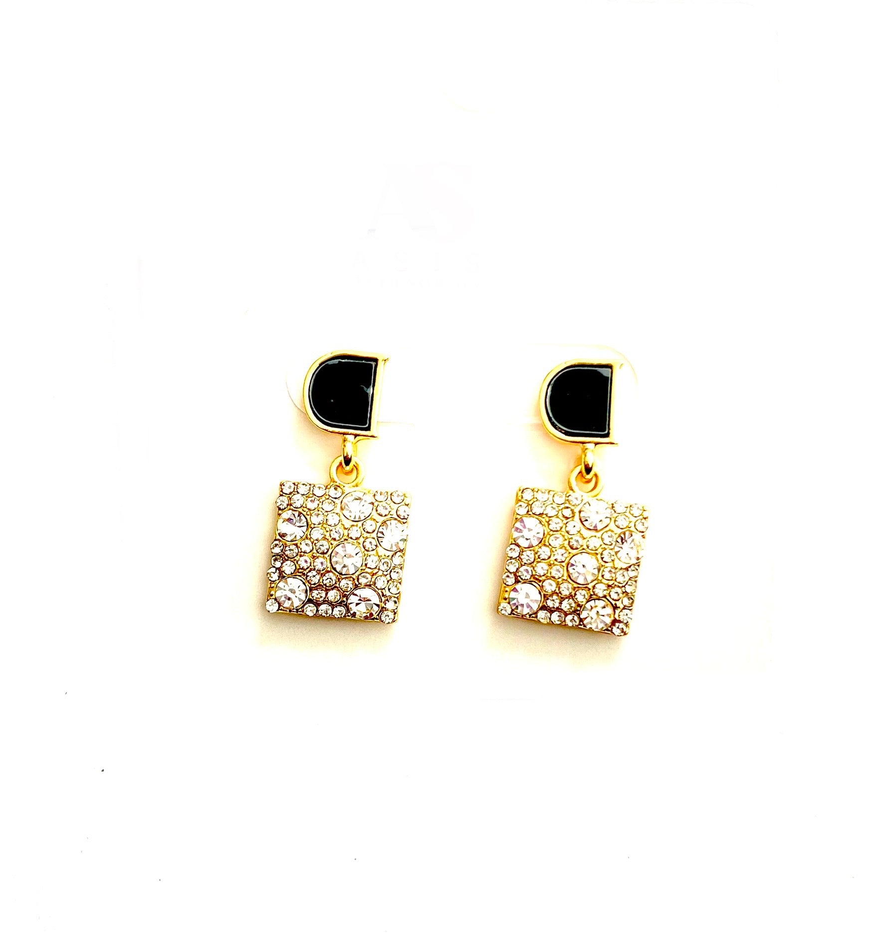 Aretes Dama 83-Arn0351 Negro