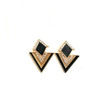 Aretes Dama 83-Arn4612 Negro